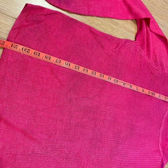 Pink Ribbed Knit Turtleneck Sweater from Italy - M - Picture 15 of 15